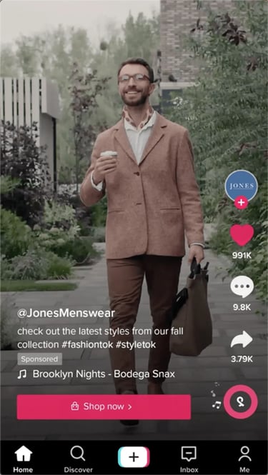 A collection ad by Jack & Jones