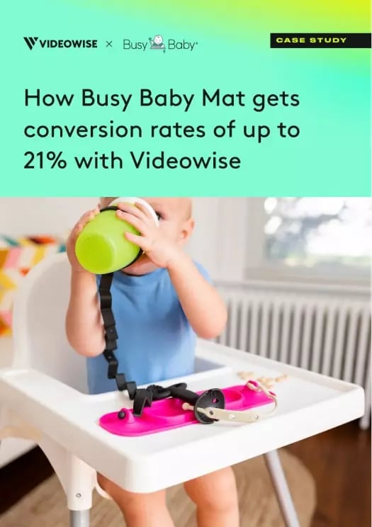 Shopify shoppable video Busy Baby Mat