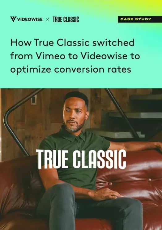 Shopify shoppable video True Classic
