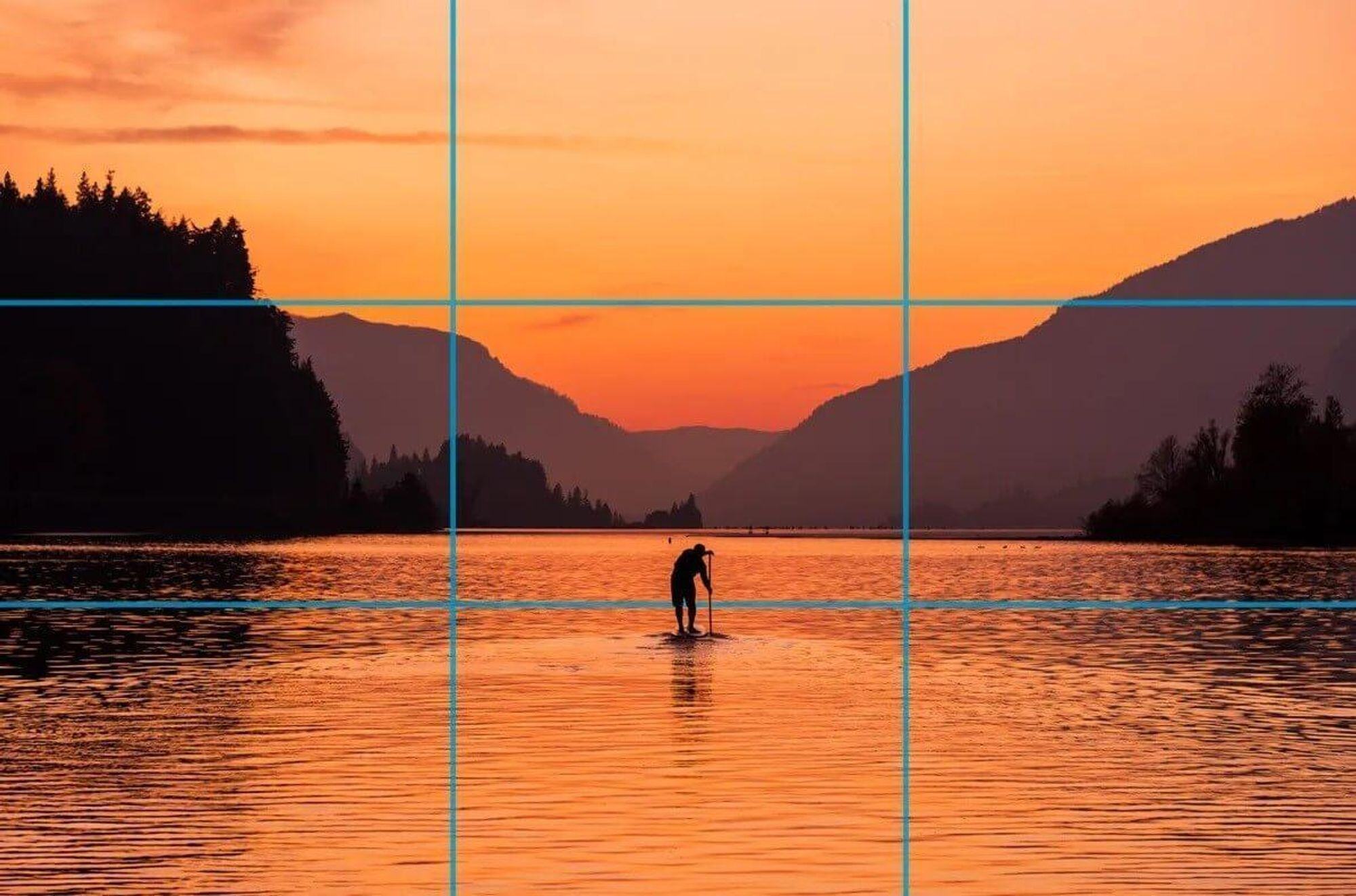 Frame reference for the rule of thirds