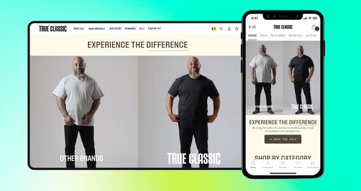 Shopify mobile app example