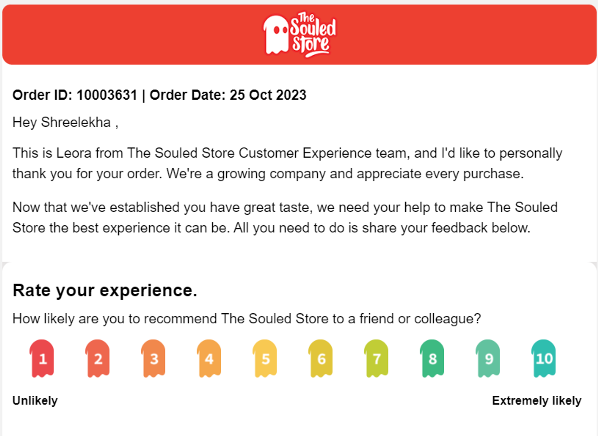 eCommerce customer feedback