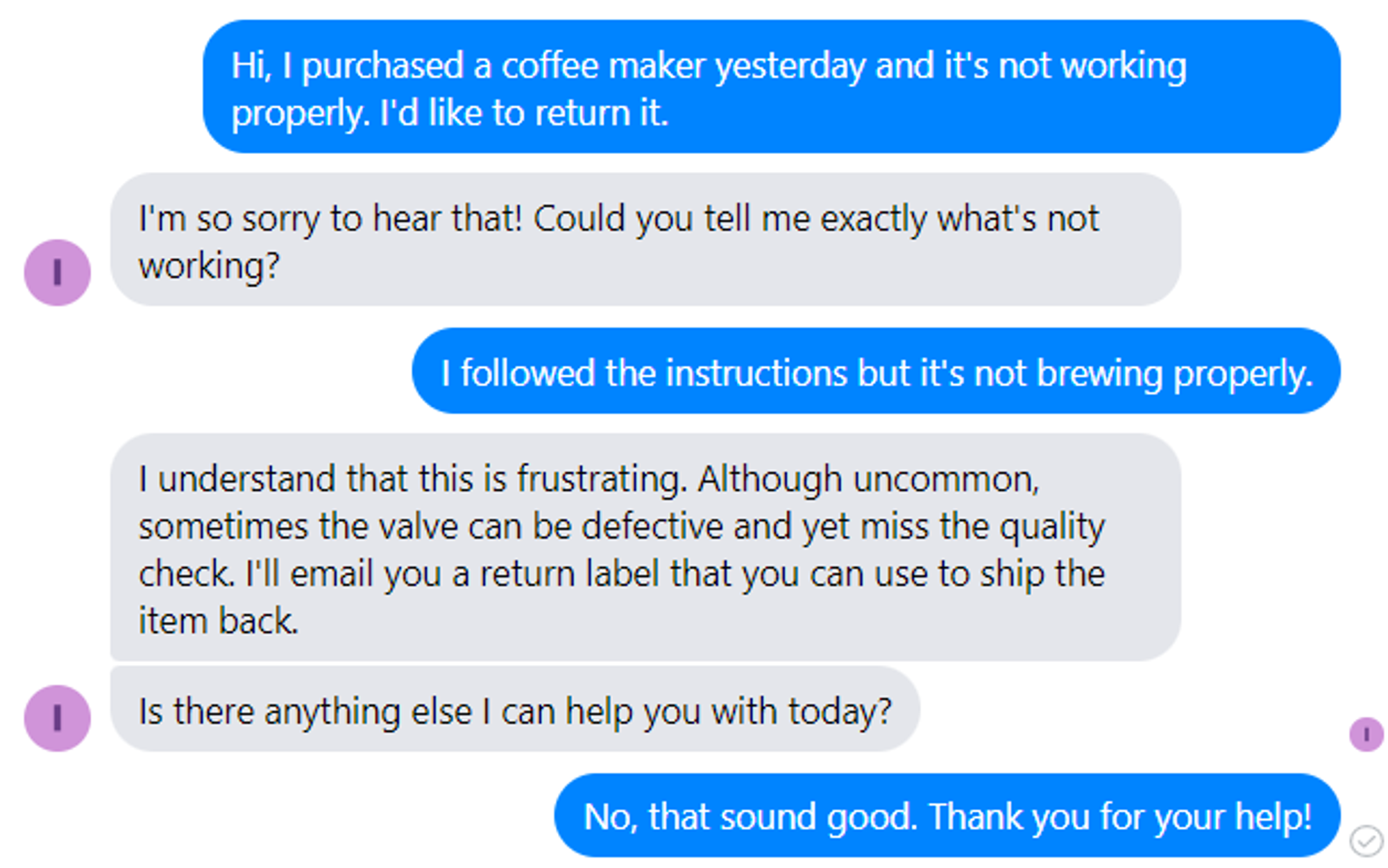 eCommerce customer support