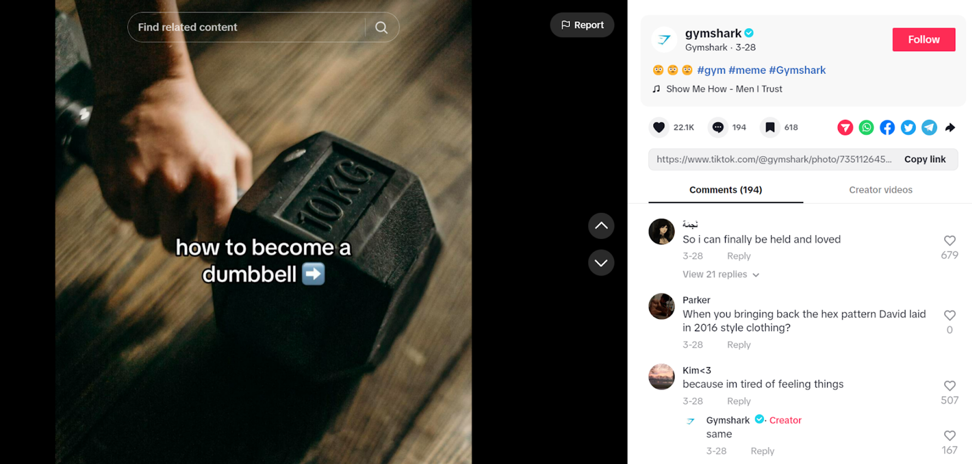 Gymshark’s focus on Gen Z humor