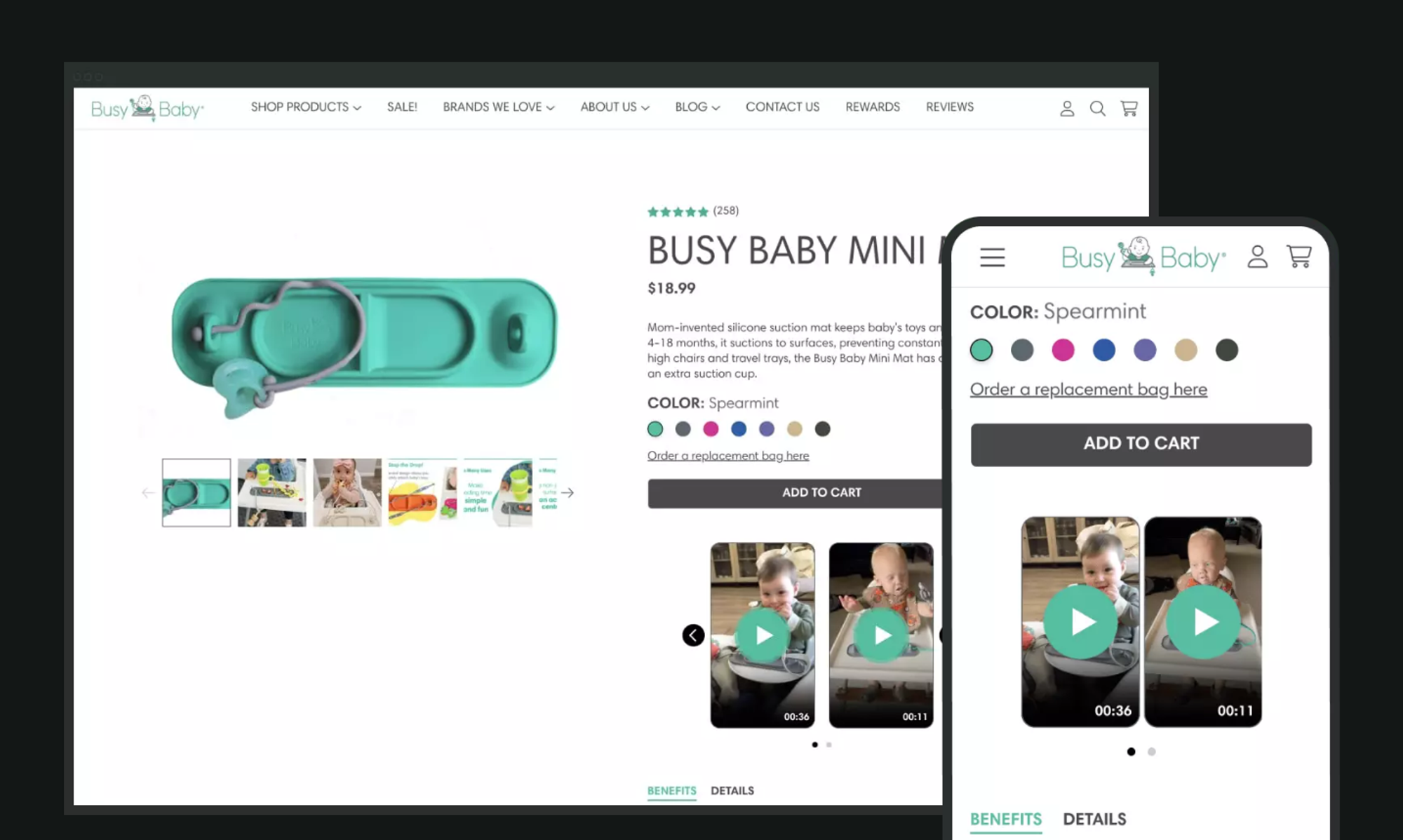 story videos on PDP